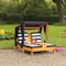 KidKraft Double Chaise Lounge with Cup Holders, Honey & Navy